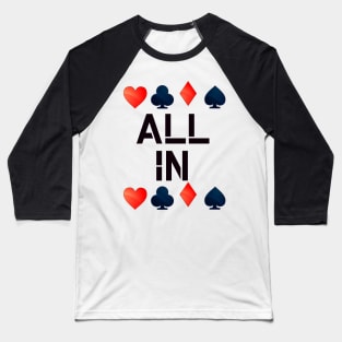 Poker All in Baseball T-Shirt